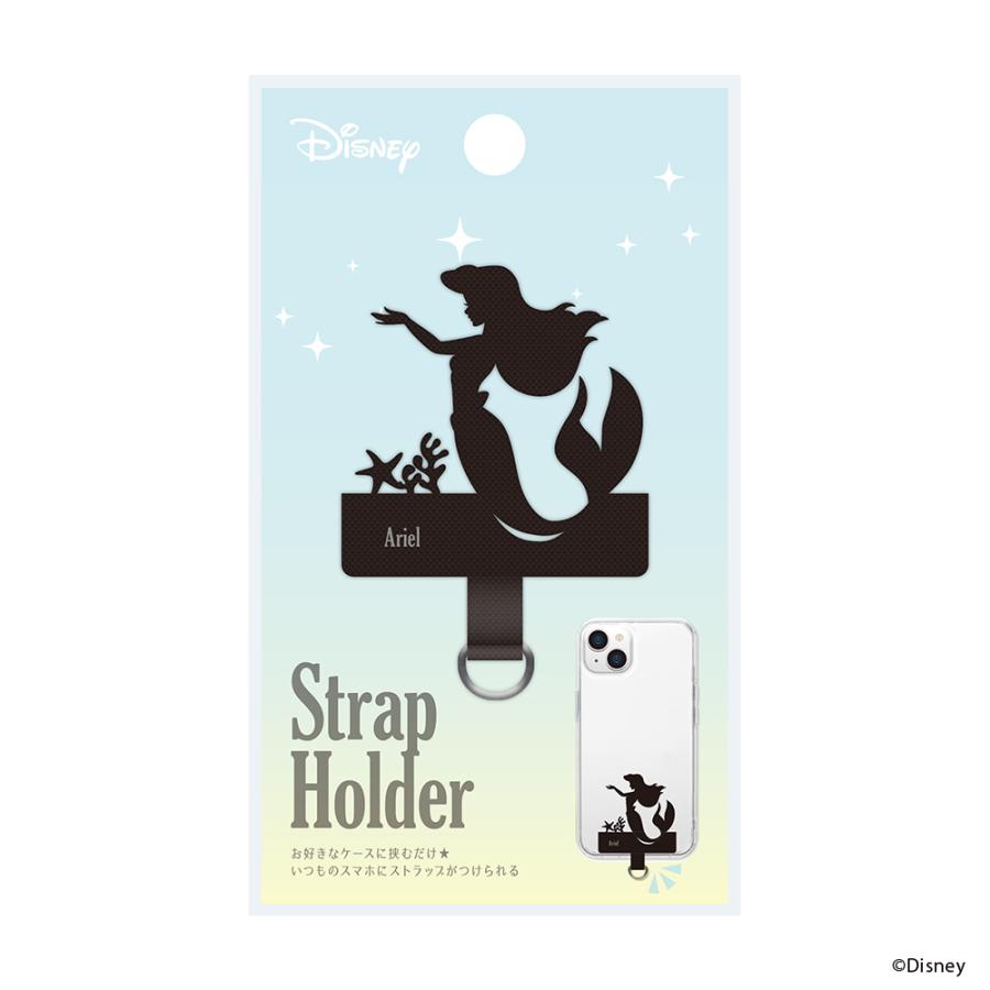 PGA ディズニー アリエル ダイカット ストラップホルダー スマホ
