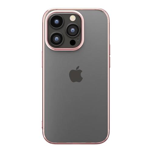 iPhone 15 Pro 対応 メタリック フレーム クリア ケース ローズゴールド スマホ ケース カバー アイフォン｜lucky-happy｜04