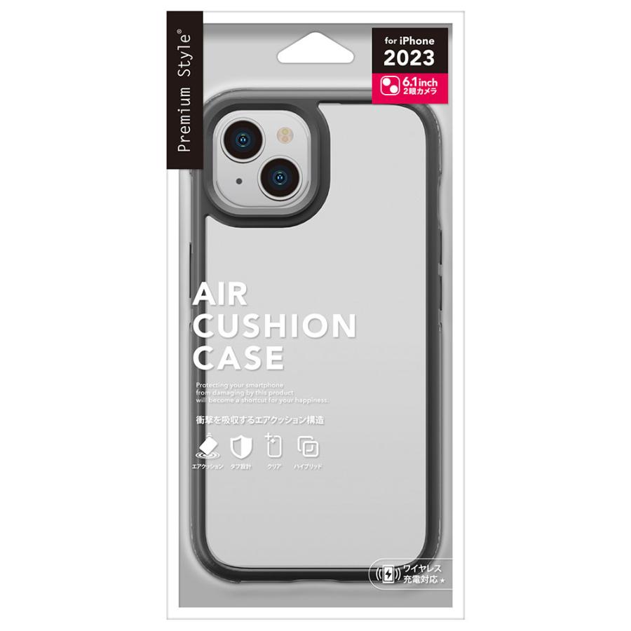 ☆ iPhone 15 Plus ケース 落下保護 エアクッション ブラック ☆ iPhone 15 Plus ケース 落下保護 エアクッション ブラック Premium