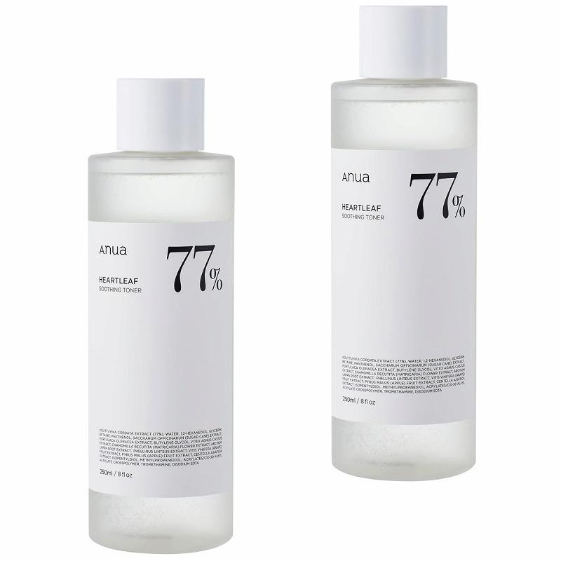 Anua（アヌア） ドクダミ 77% スージング トナー 250ml 2点セット 化粧