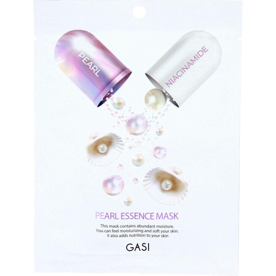 GASI ガシ フェイスマスク 25ml パール エッセンスマスク10枚セット