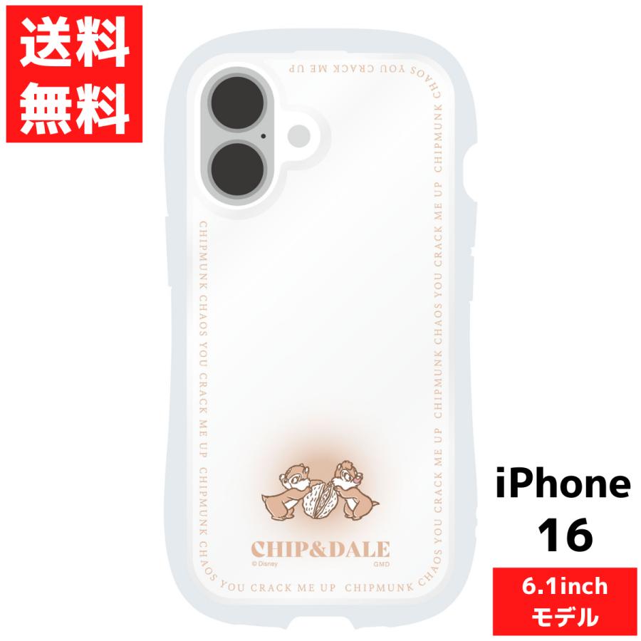gourmandise iPhone 16 ディズニー チップ＆デール クリスタルクリア