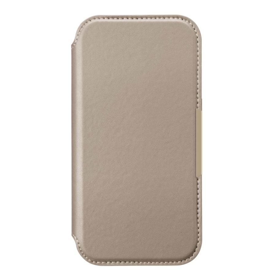 Premium Style 爆買 iPhone 16用 ガラスフリップケース ベージュ手帳型