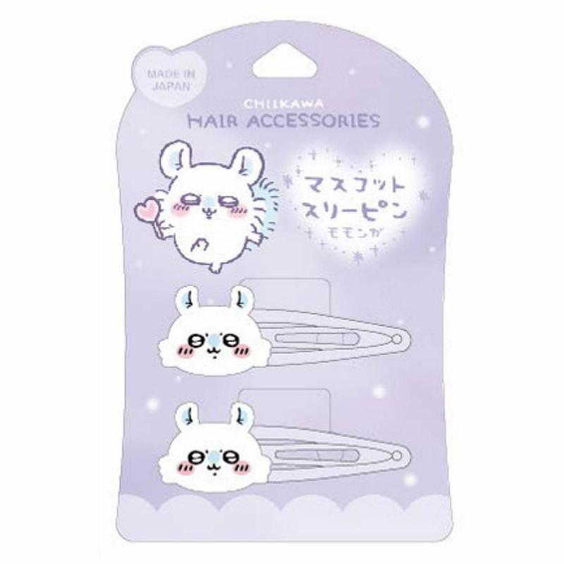 CW ちいかわ マスコットスリーピン2P モモンガ ヘアアクセ おしゃれ