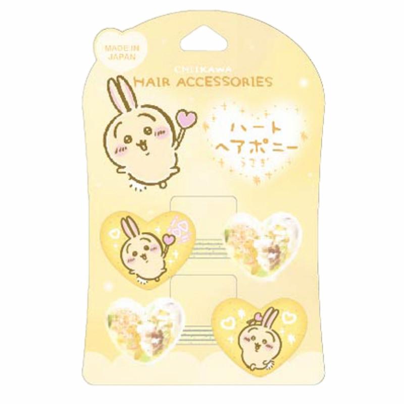 CW ちいかわ ハートヘアポニー 2P うさぎ ヘアアクセ ヘアゴム