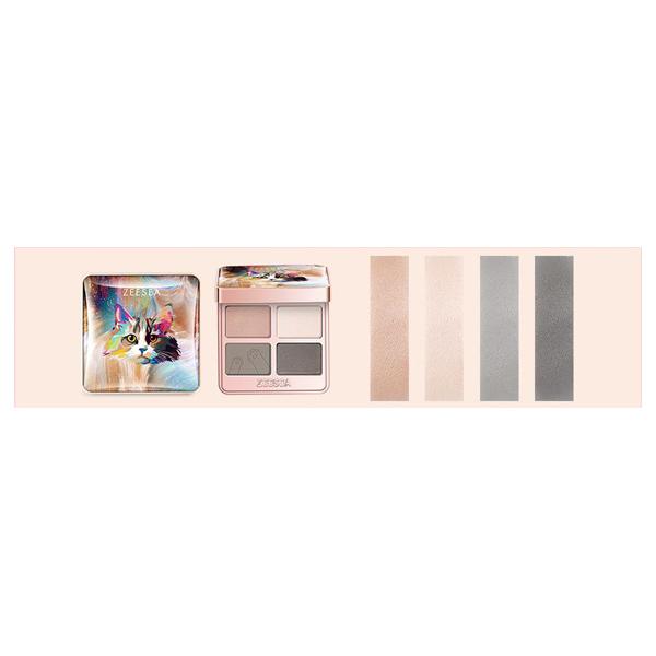 ZEESEA（ズーシー） 中国コスメ アニマル アイシャドウ 4シェード 四色