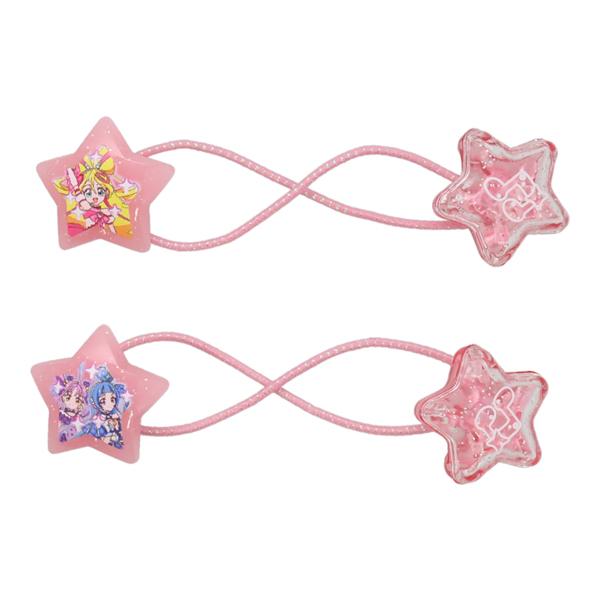 爆買 プリキュア シェイクヘアポニー 星型 ピンク 2個 ヘアゴム