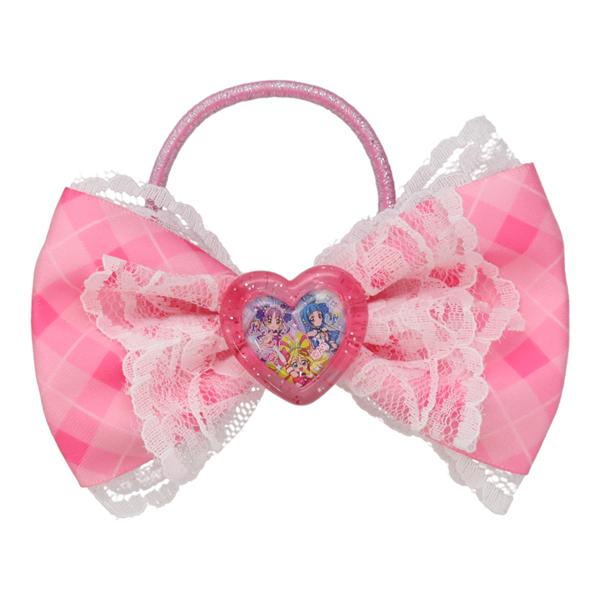 爆買 プリキュア サテンリボンアクセサリー ピンク ヘアアクセ キッズ
