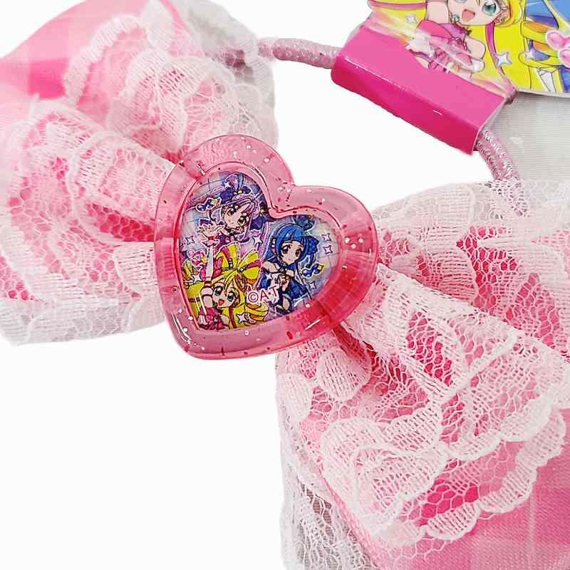 爆買 プリキュア サテンリボンアクセサリー ピンク ヘアアクセ キッズ