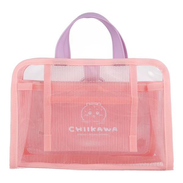 ちいかわ ハチワレ トラベルシリーズ スパバッグ ピンク ジム サウナ