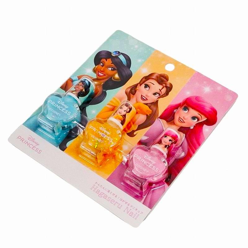 ディズニープリンセス 爆買 はがせるマニキュア 3本セット B おしゃれ