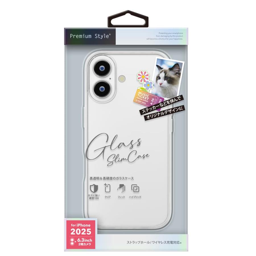 Premium Style 爆買 iPhone 17用 ガラススリムケース クリア
