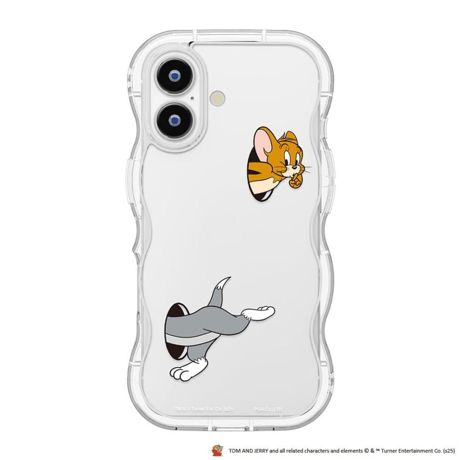 Premium Style iPhone 17用 ウェーブケース トムとジェリー ストラップ