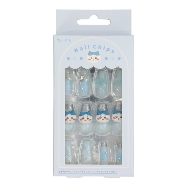 チイカワネイルチップ4個セット SHOBIDO ちいかわ ハチワレ CWネイルチップ 立体パーツ ネイルチップ
