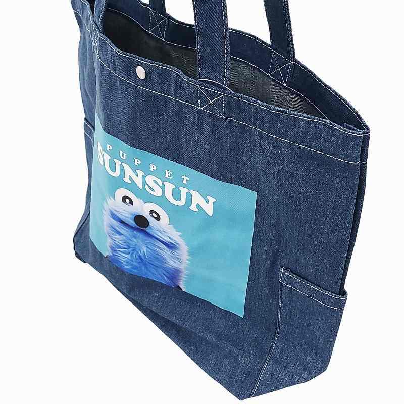 パペットスンスン PUPPET SUNSUN スンスン トートバッグ A4対応 デニム
