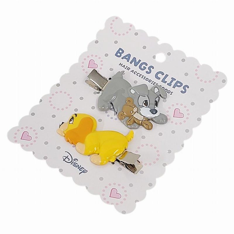 ディズニー　わんわん物語　トランプ　レディ　パッチン　ピン　ヘアピン　セット ディズニーリゾート わんわん物語 レディ トランプ ヘアピン パッチン