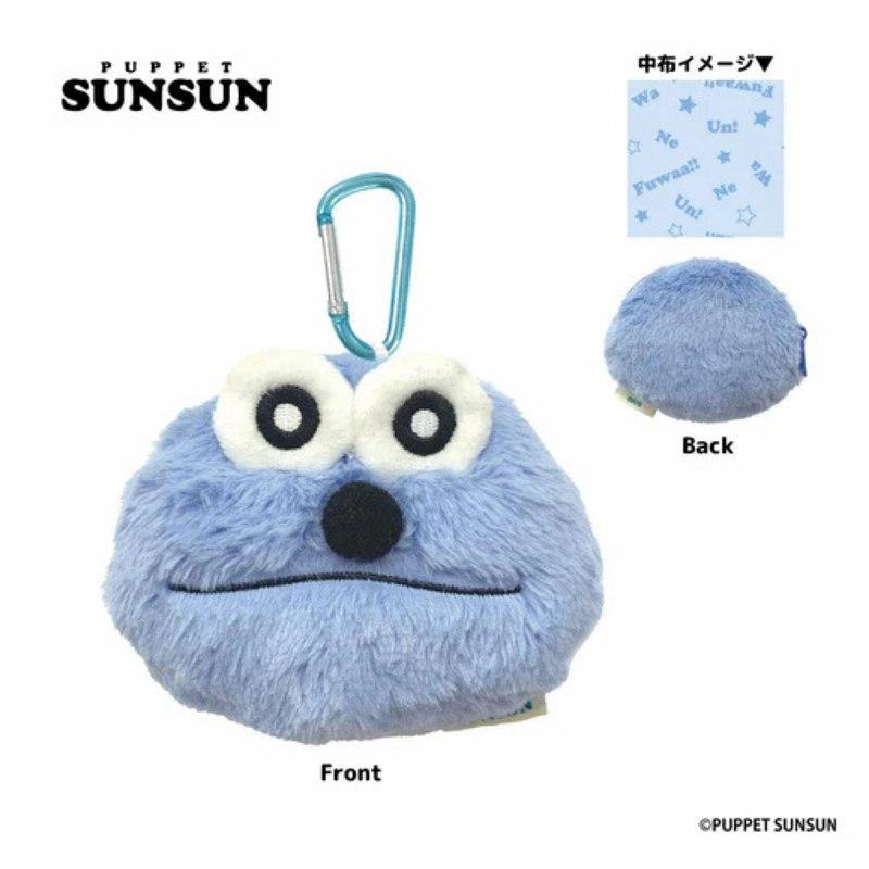 新品　パペットスンスン 公式　ぬいぐるみ ナイロンポーチ ポストカード パペットスンスン ぬいぐるみポーチ カラビナ付き スンスン ポーチ