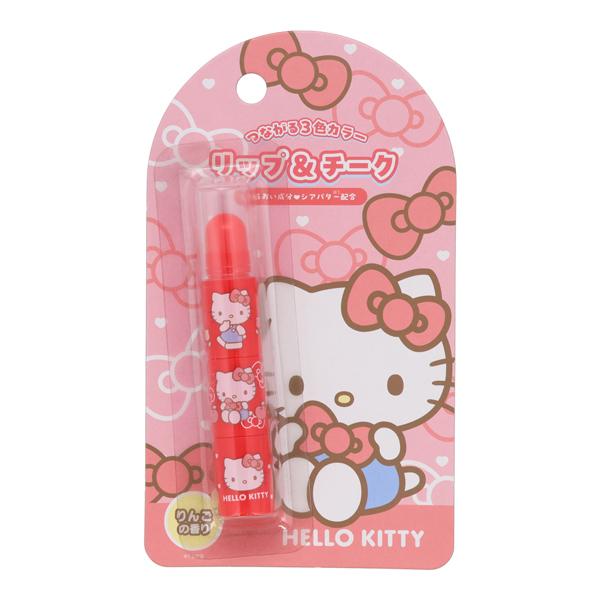 sanrio（サンリオ） ハローキティ リップ＆チーク キッズ コスメ 3色