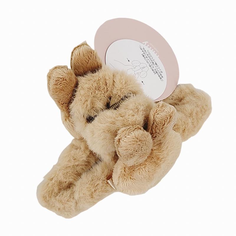 Miffy（ミッフィー） 爆買 ファーバンスクリップ BEIGE ヘアクリップ