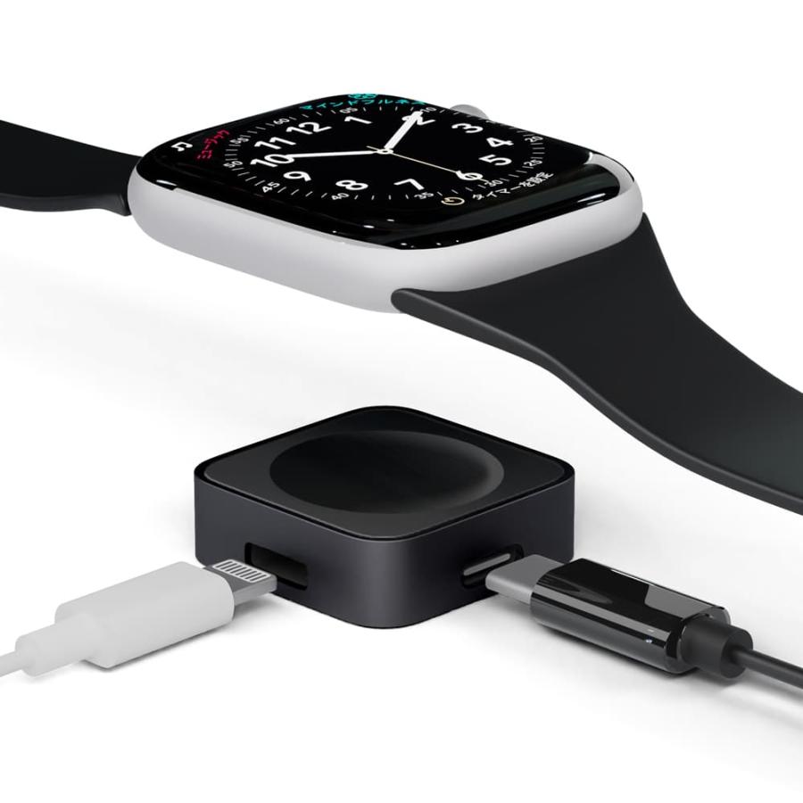 PGA Apple Watch用 ポータブル充電器 ブラック アップルウォッチ