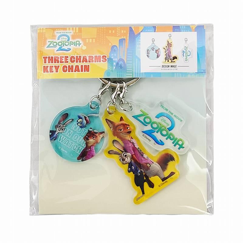 ディズニー ズートピア2 3チャームキーホルダー B ジュディ ニック