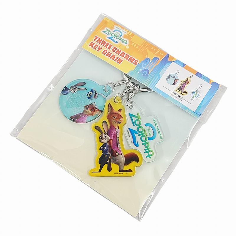ディズニー ズートピア2 3チャームキーホルダー B ジュディ ニック