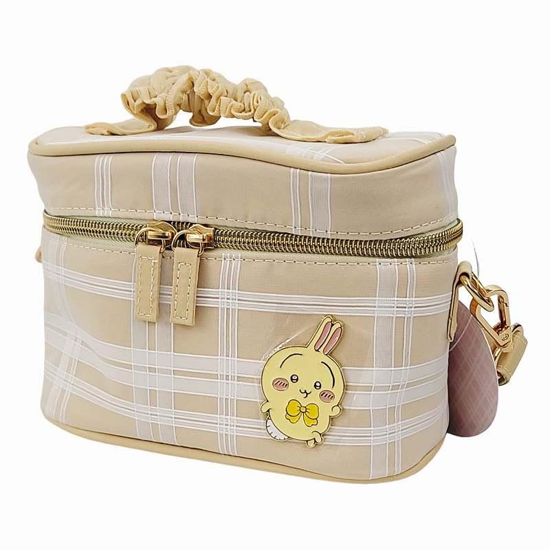 ちいかわ バニティポーチ うさぎ CW00914 イエロー チェック