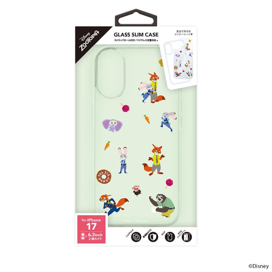 Disney（ディズニー） iPhone 17 用 ガラススリムケース ズートピア