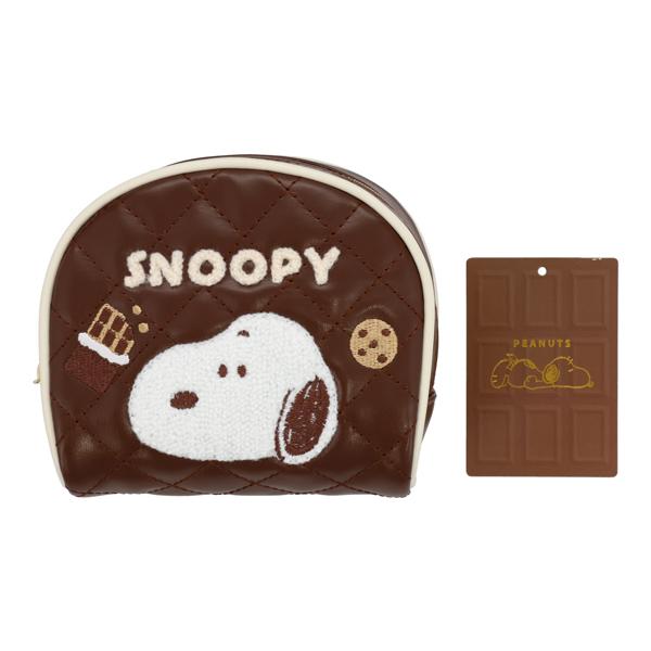 ★スヌーピー ポーチ ブラウン★新品未使用品★ SNOOPY（スヌーピー） チョコレートシリーズ コスメポーチ brown