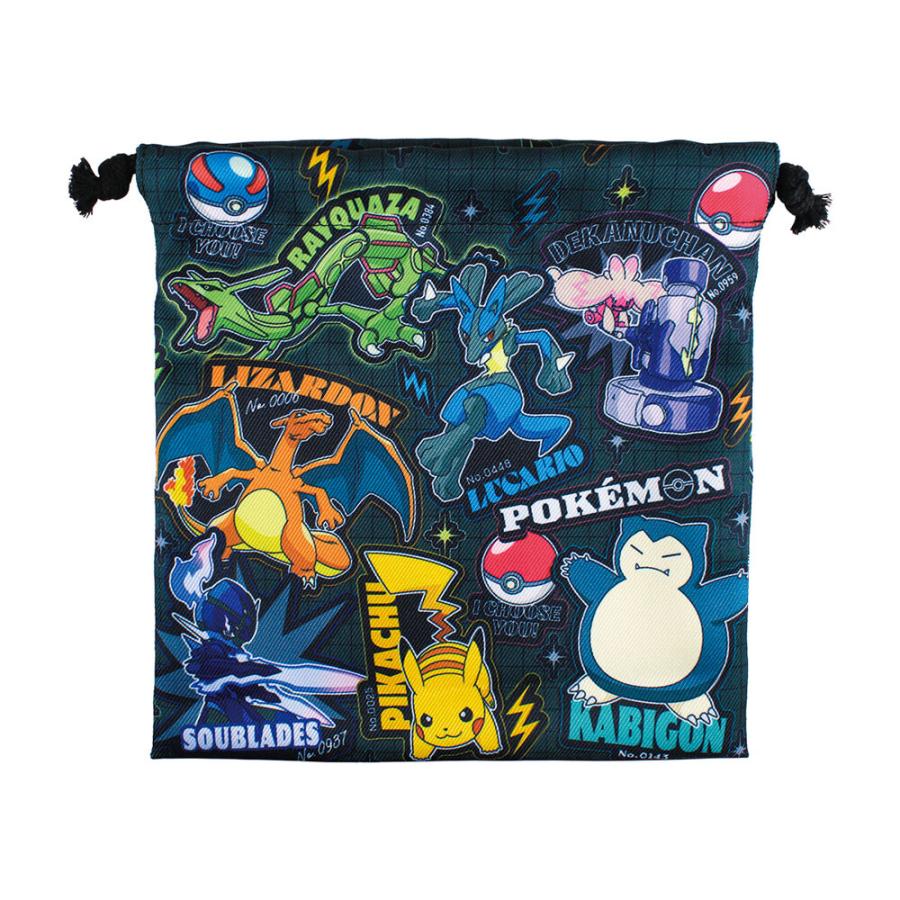 Pokemon（ポケモン） ポケットモンスターフラット巾着 ステッカーズ