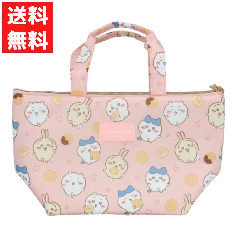 ちいかわ ドーナッツ ハチワレ うさぎ ランチトートバッグ ランチバッグ  保冷シート付き お弁当入れ レジャー 遠足 運動会（Yahoo!・ラッキーラックヤフー店）