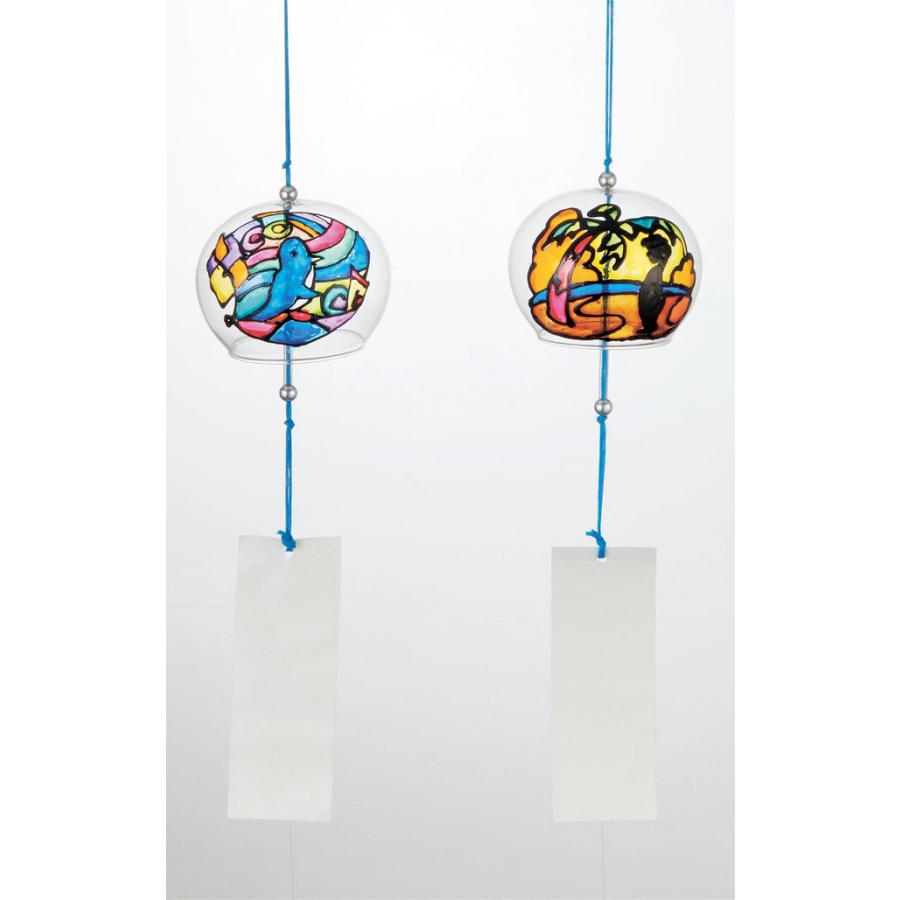 アーテック お絵かき風鈴 ガラス風鈴（絵付け用）10個セット販売