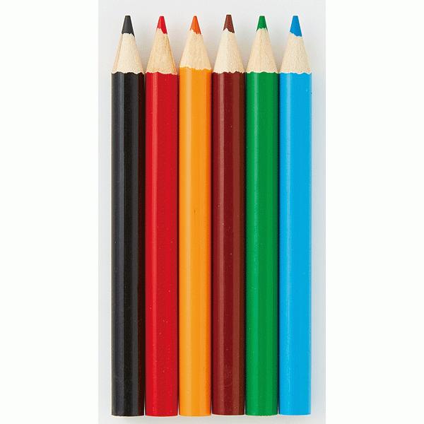 プチ色鉛筆6本セット　240個以上販売 ミニサイズの色鉛筆 文具景品｜lucky-merci｜02