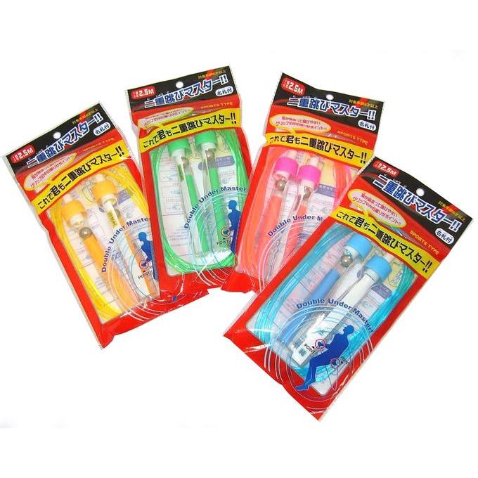 なわとび 二重跳びマスター 4色アソート 36個セット販売 持ち手がeva素材 イベント 記念品 景品 おまけ M439 001 Csr1878 3 36 販促品メルシー 通販 Yahoo ショッピング