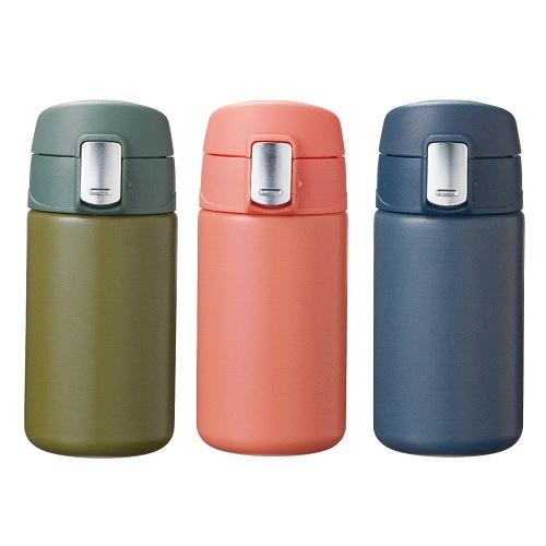 ワンタッチ真空ステンレスボトル 280ml 60個販売 カラー3色取混ぜ