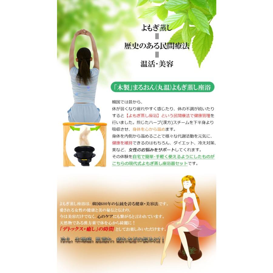 自宅用 よもぎ蒸し 座浴 クッション椅子 単品 いす 木製まるおん 丸温 