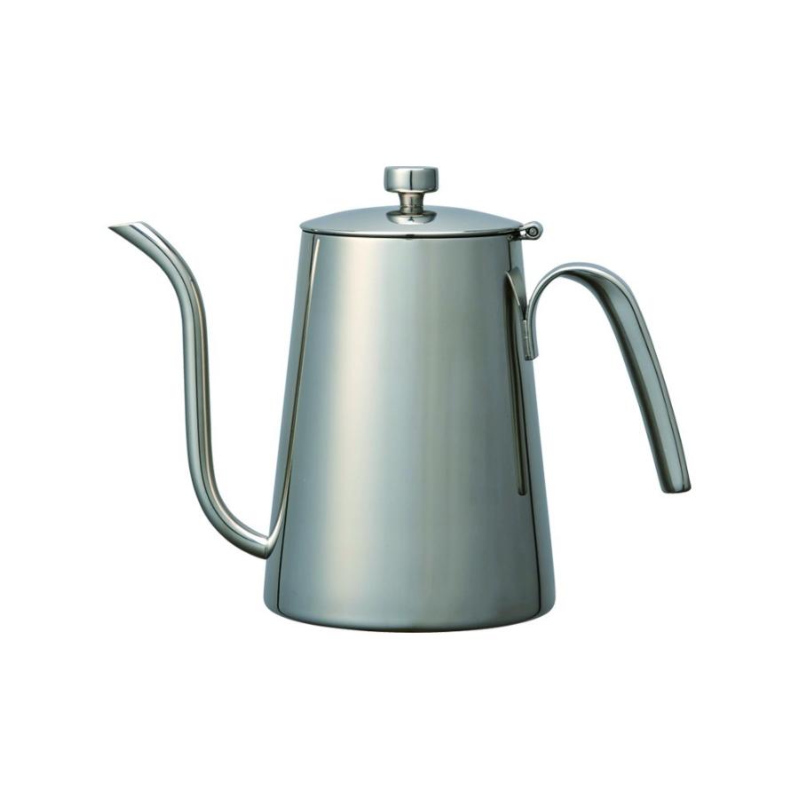 ケトル 900ml フタと一体型 片手で操作 ステンレス 細口 コーヒー