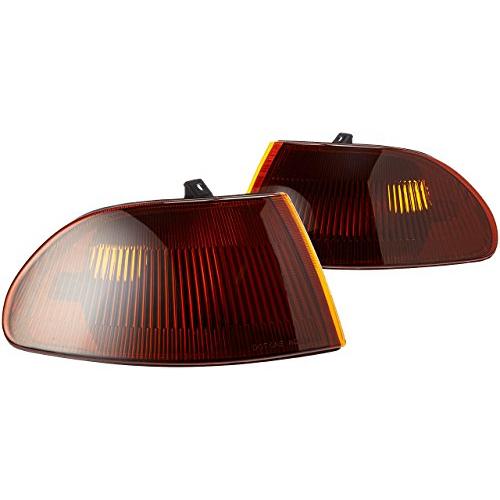 【並行輸入品】SPEC D チューニング スモークアンバー レンズ コーナーライト ホンダ シビック 4Dr 1992 1995 L+R ペアア_1
