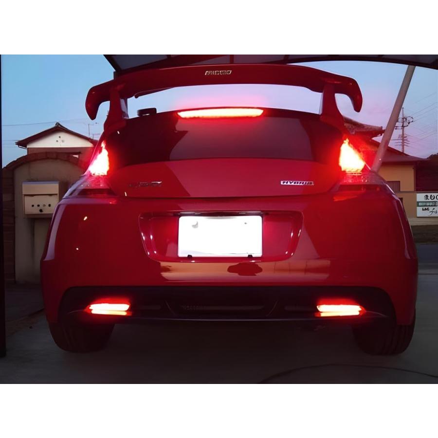 【並行輸入品】iJDMTOY レッド レンズ LED バンパー リフレクター ライト ホンダ CR Z CR V インサイト対応 アキュラ TS_6