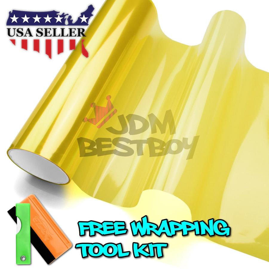 【並行輸入品】ヘッドライト テールライト フォグライトティントビニールフィルム 自己接着性 Small 12''X48'' ブラック DB HLの画像