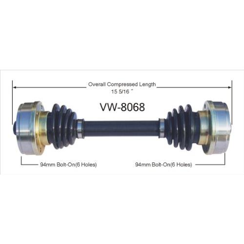 【並行輸入品】SurTrack VW 8068 CV Axle Shaft_4