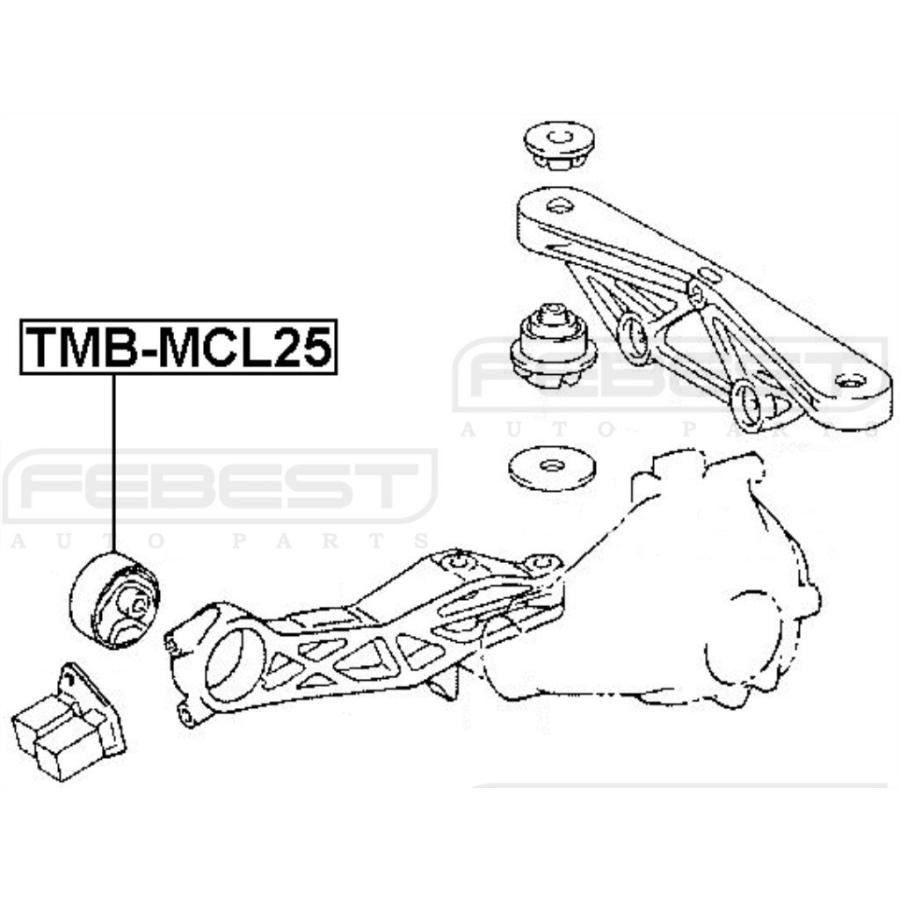 【並行輸入品】4165158010 アームブッシング(ディファレンシャルマウント用) トヨタ用 Febest 4165158010