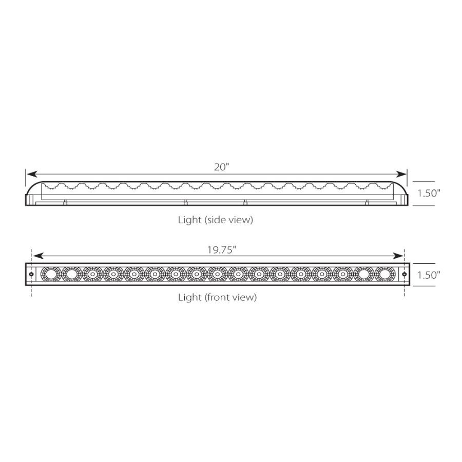 並行輸入品】GG Grand General 76980 20 Inches Spyder Amber 17 LED