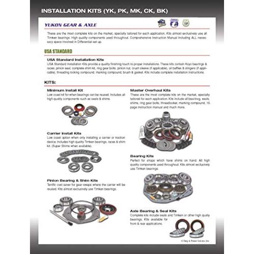 【並行輸入品】09 \u0026 Down Ford 8.8インチディファレンシャル用USA標準マスターオーバーホールキット。 USA Standard_7