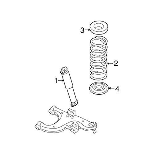 グリーンライト　10台 並行輸入品】Nissan 55036 7S000 Spring Seat 【公式通販】