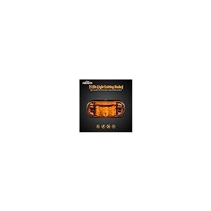 【並行輸入品】2.5インチオーバルトレーラーサイドマーカーライト2LED 4点パック Partsam 126935 Partsam Amber_5