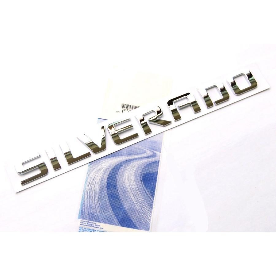 【並行輸入品】Yoaoo 〓 2 x OEMクロームSilveradoネームプレート合金レターエンブレムバッジ2011   2015 Origi_9
