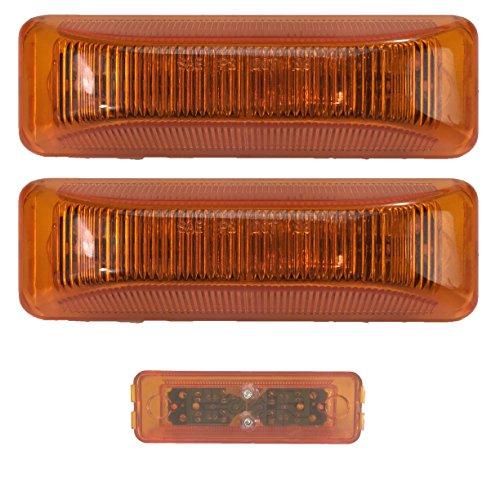 【並行輸入品】LONG HAUL 4" x 1" Amber 12 Diode LED Trailer Truck Clearance Sid