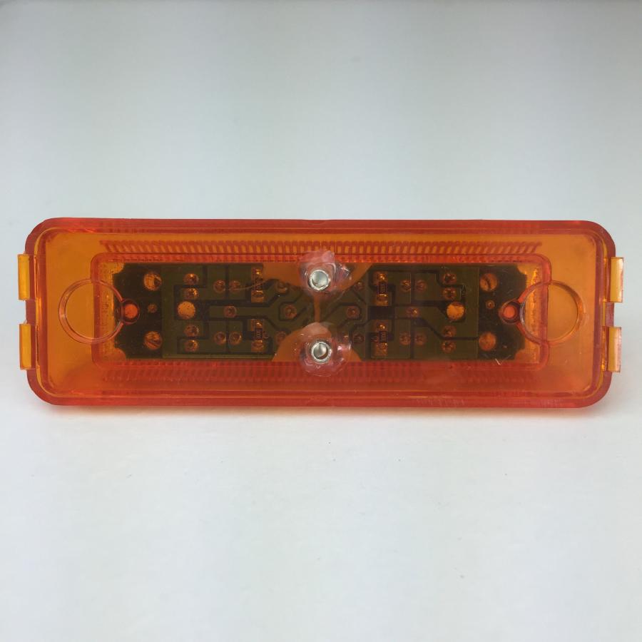 【並行輸入品】LONG HAUL 4" x 1" Amber 12 Diode LED Trailer Truck Clearance Sid