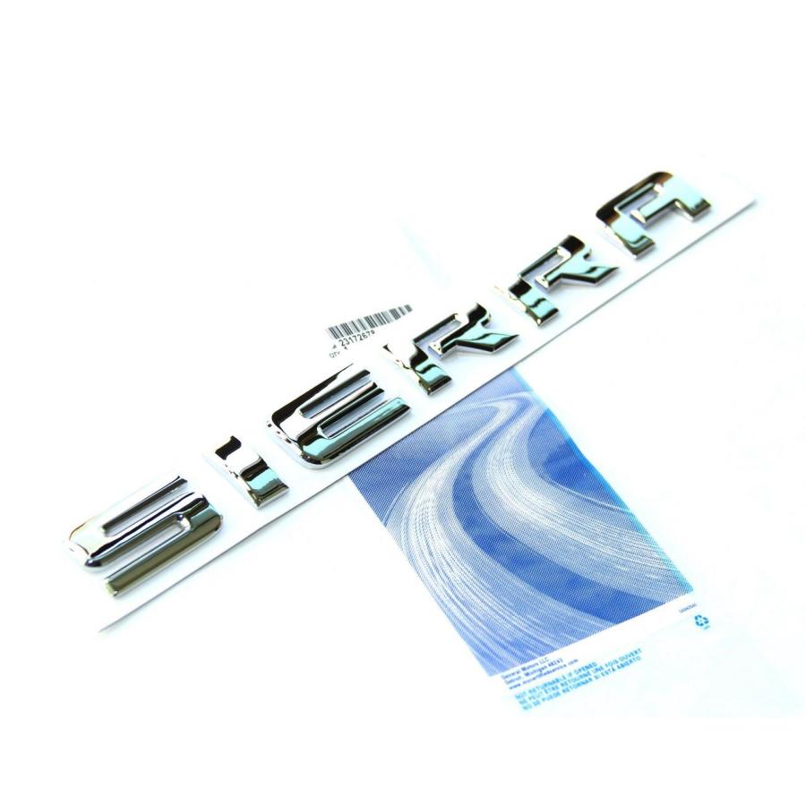 【並行輸入品】Yoaoo 〓 2個OEMクロームSierra銘板合金Letterバッジエンブレム光沢for Chevrolet GM 2500h_6